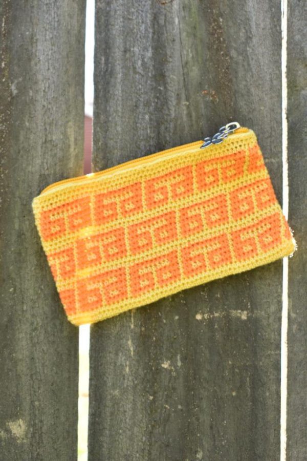 Tribal Zipper Pouch with Zipper Pulls - Image 4