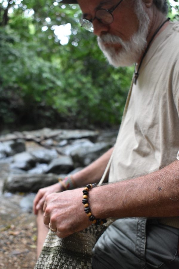 Coffee Bean Bracelet with Natural Wood - Image 3