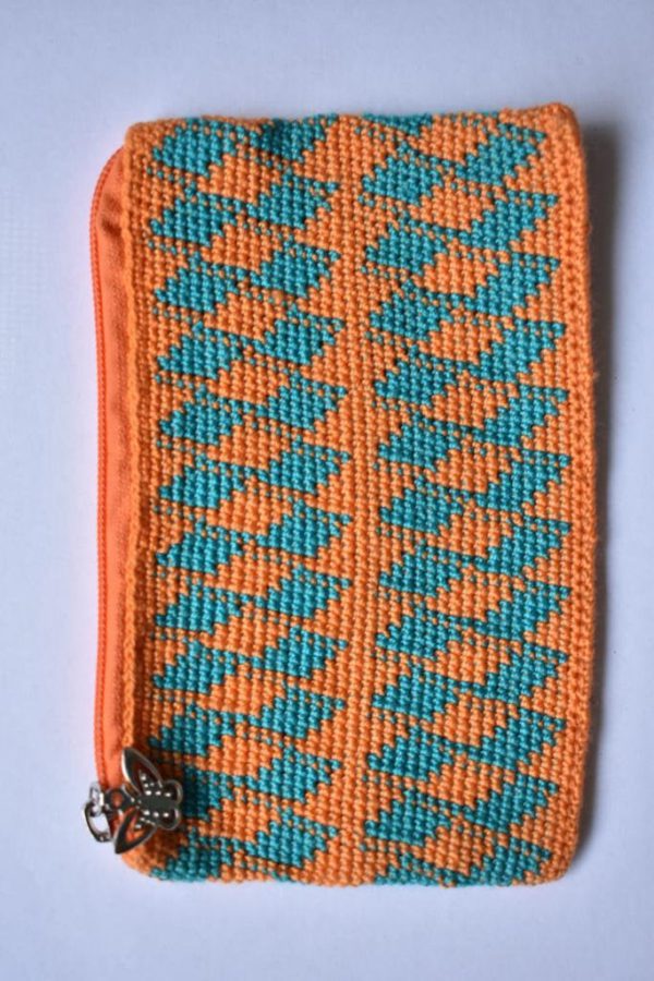 Tribal Zipper Pouch with Zipper Pulls - Image 2