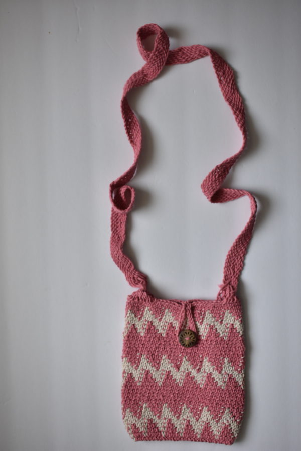 Handmade Ngäbe Chácara / Shoulder Bag / Woven Purse: with Button Closure - Image 5